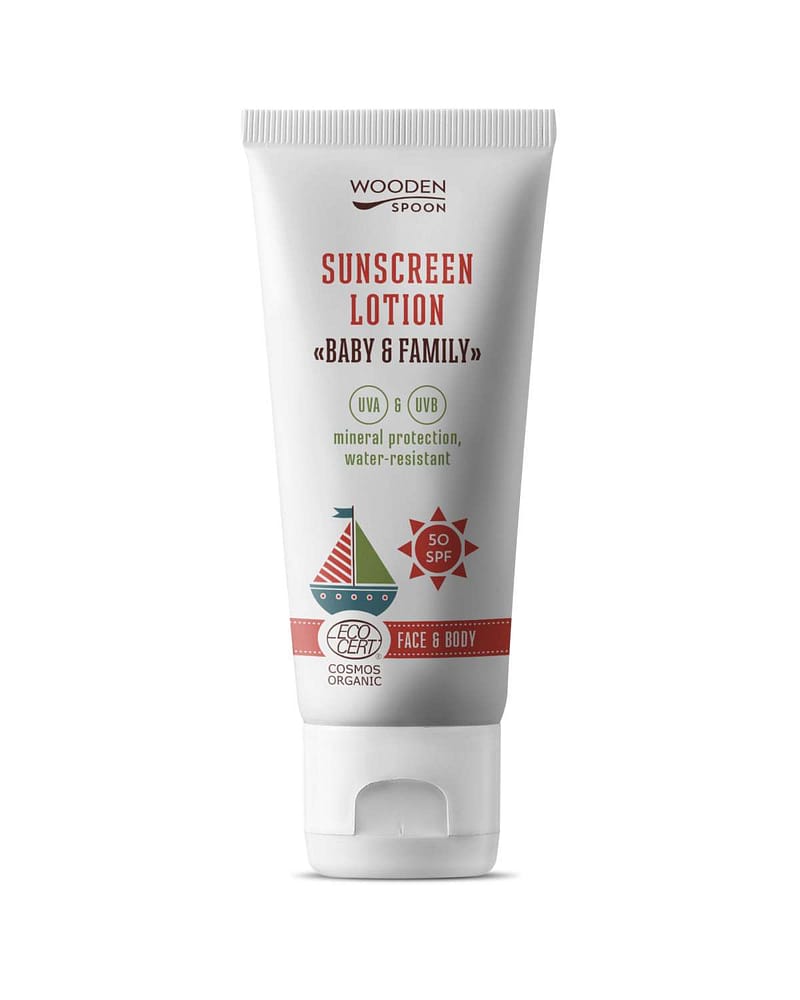 Solkrem Baby & Family SPF50 - Mineral, 100% Naturlig - Trygg for Nyfødt | 100ml