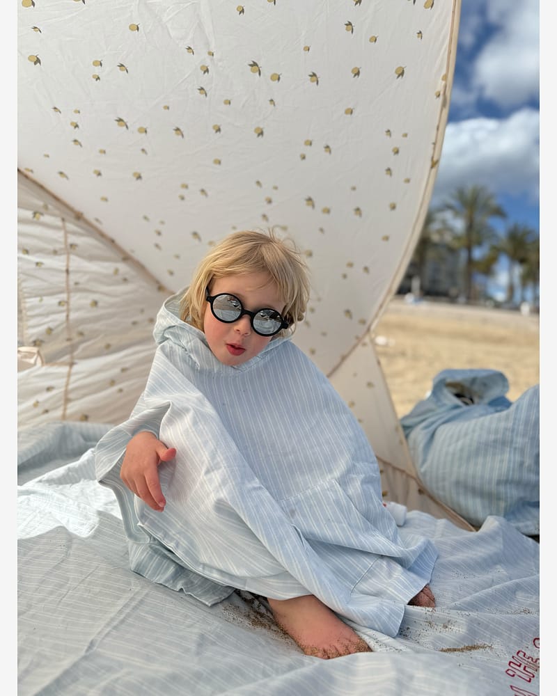 Badeponcho med Hette - Øko Bomull | Kaiden Poncho