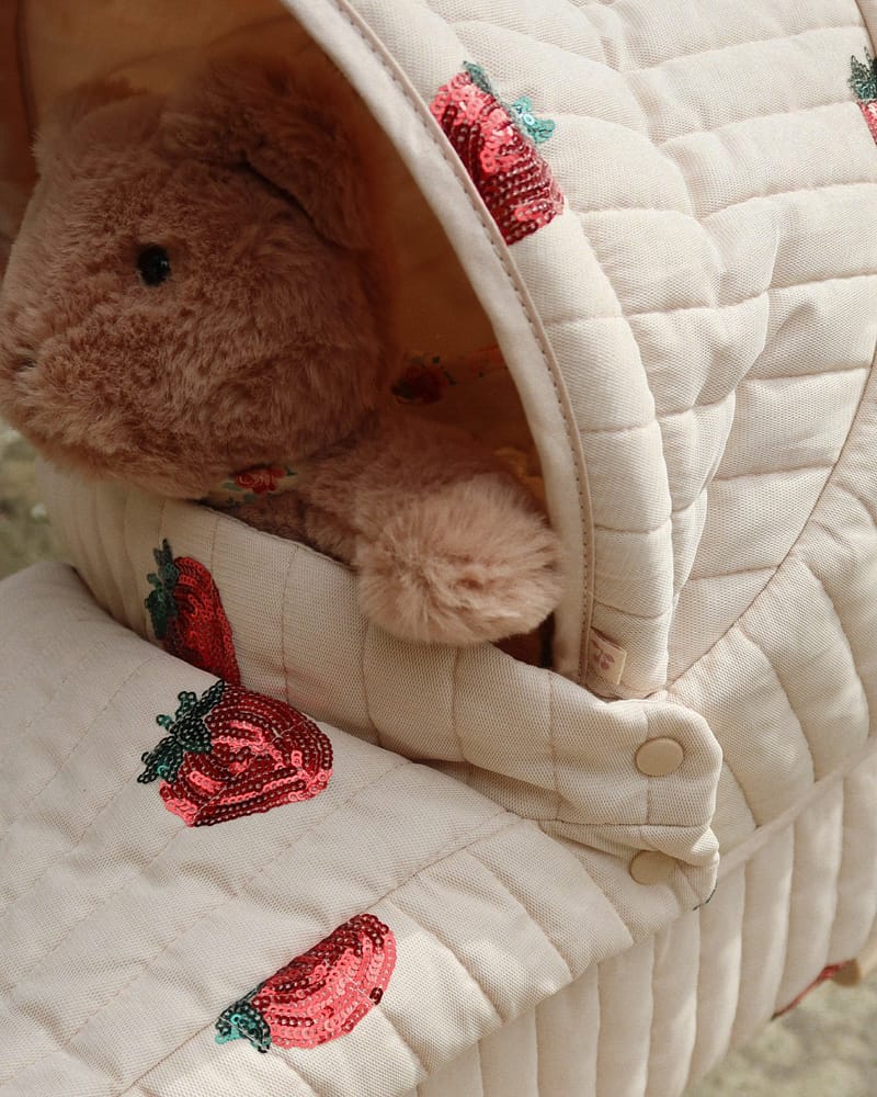 Dukkevogn m/ Vognbag & Glitrende Paljetter | Minnie Tulle Doll Pram