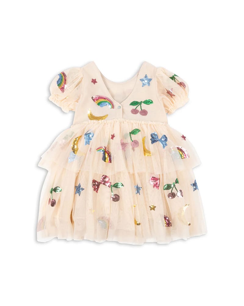Tyllkjole m/ Glitter Paljetter | Yvonne Puff Dress