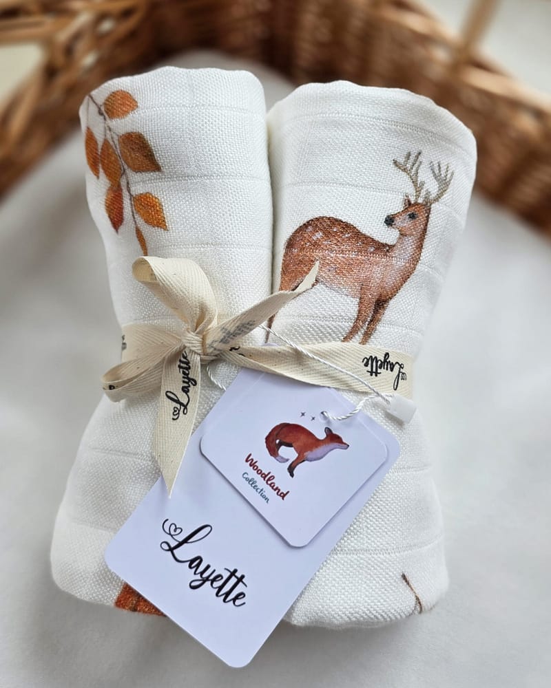 Gulpekluter 2pk - 100% Bambus - 75x75cm