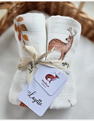 Gulpekluter 2pk - 100% Bambus - 75x75cm | Mini Swaddles