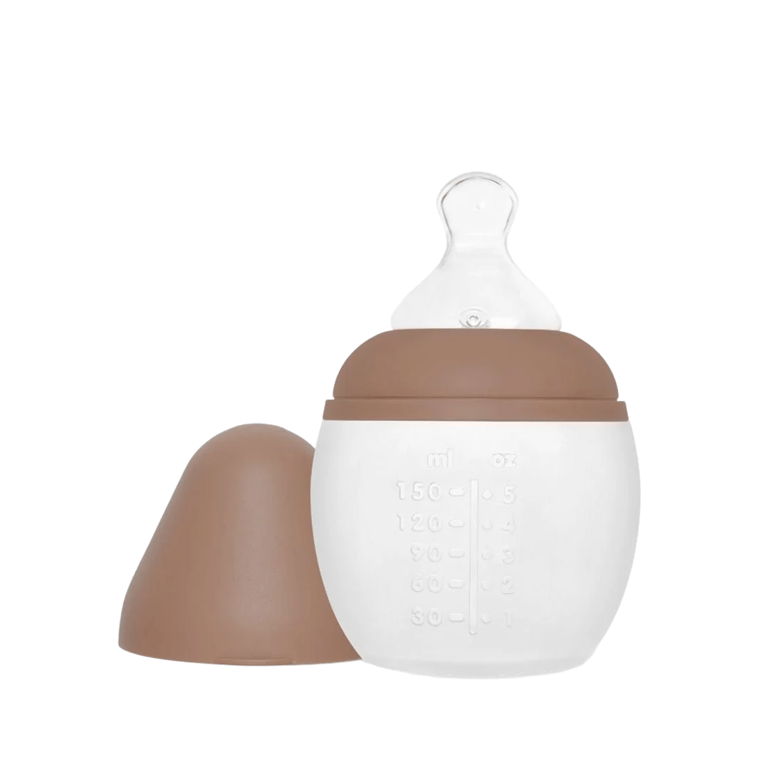 Tåteflaske i Silikon 150ml | Biberon, Brun - Mocha Mousse