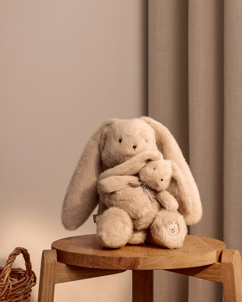 Bamse Kanin 2i1 - 35 og 13cm | Berto and Baby Rabbit Teddy