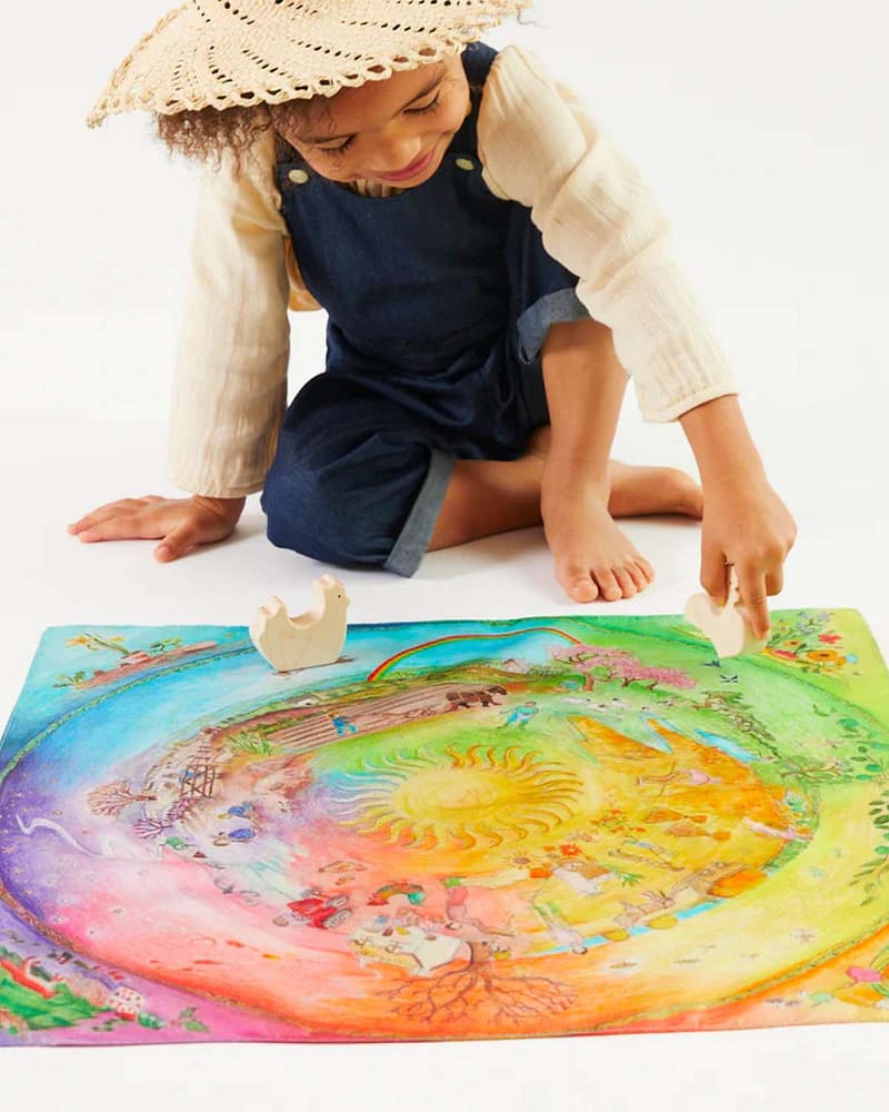 Lekesilke Liten, 53x53 - 100% Silke | Mini Playsilk