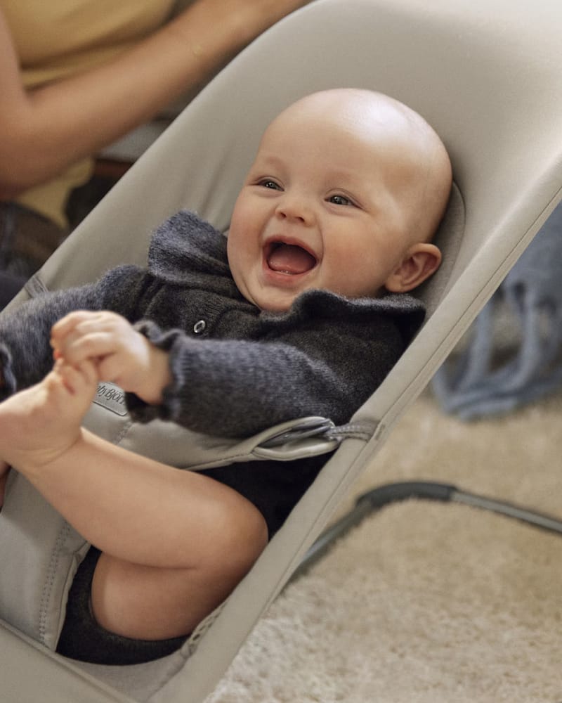 Vippestol Balance Soft - Best i Test Babysitter – Baby 0-2år, Tri-Fabric, Woven/Jersey