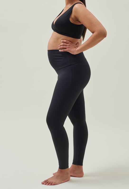 Gravidtights | Maternity Yoga Leggings, Svart