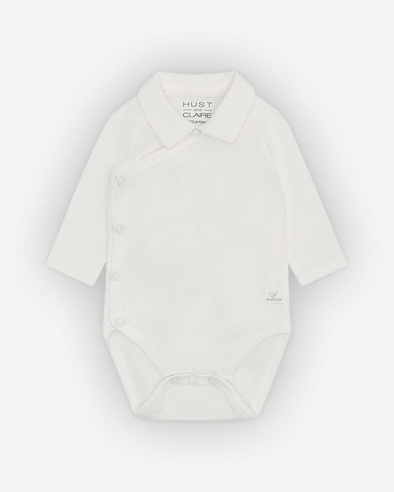 Omslagsbody M/ Polo Krage - Myk og Elastisk Bomull | Baba Collar