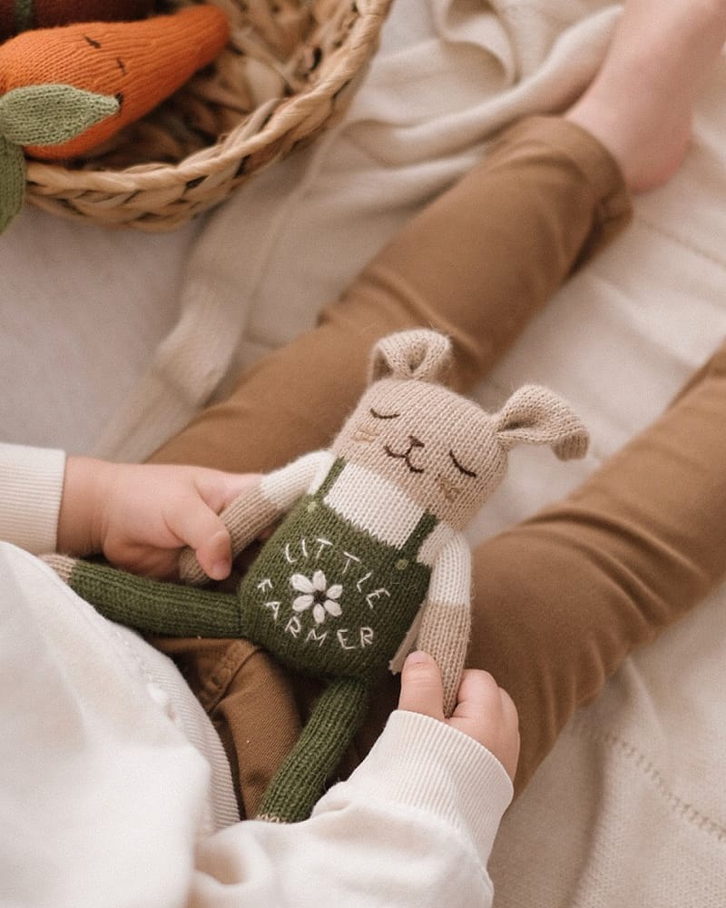 Kosebamse - Håndstrikket Alpakkaull | Bunny Knit Toy, Kanin, Kanin, Kanin, Kanin