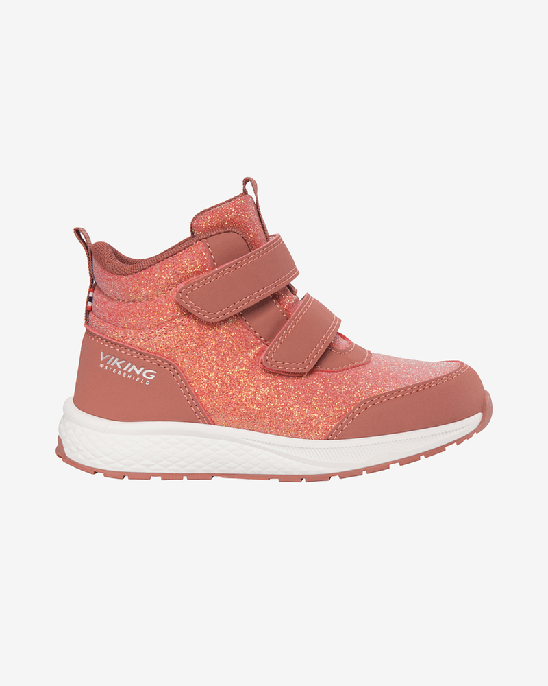 Viking Overgangssko – Vanntette, Mellomhøy Sko – Vår / Høst | Bouncy Glitter Mid WP 2V