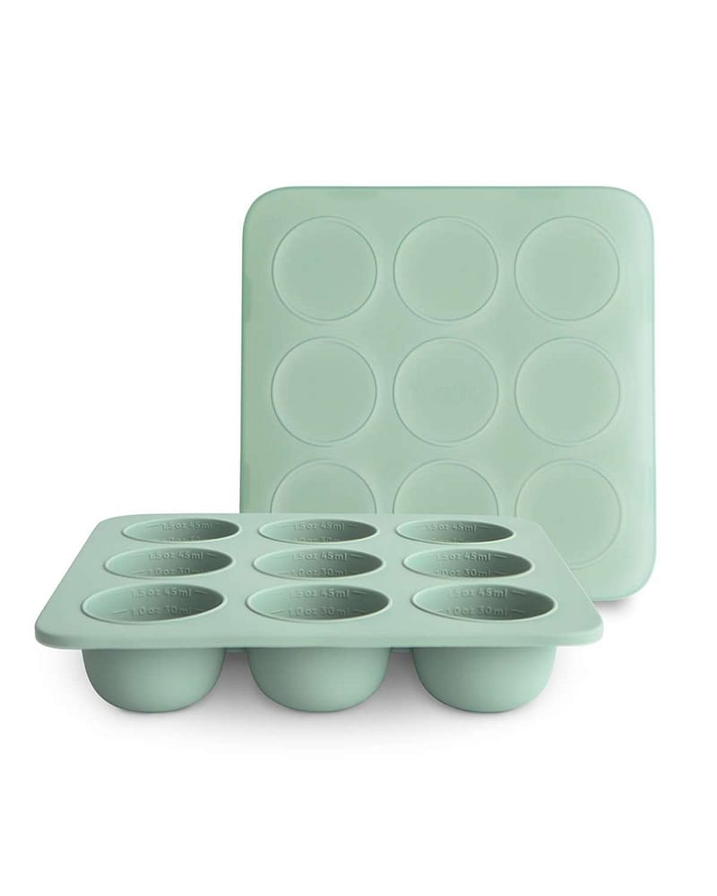 Fryseform Babymat M/ Lokk - 9 x 45ml | Baby Food Feeder Freezer Tray