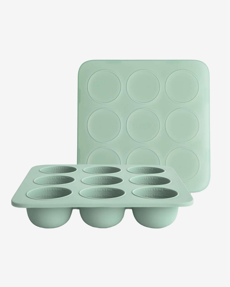 Fryseform Babymat M/ Lokk - 9 x 45ml | Baby Food Feeder Freezer Tray
