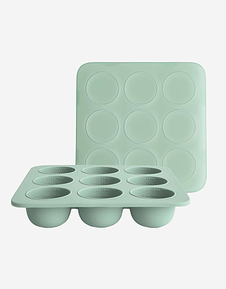 Fryseform Babymat M/ Lokk - 9 x 45ml | Baby Food Feeder Freezer Tray