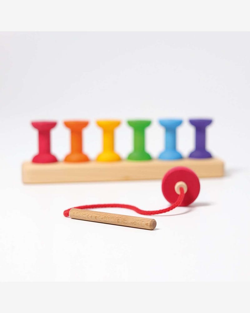 Stablesneller, Nål og Tråd - 2i1 Leke | Small Bobbins - Montessori Leker