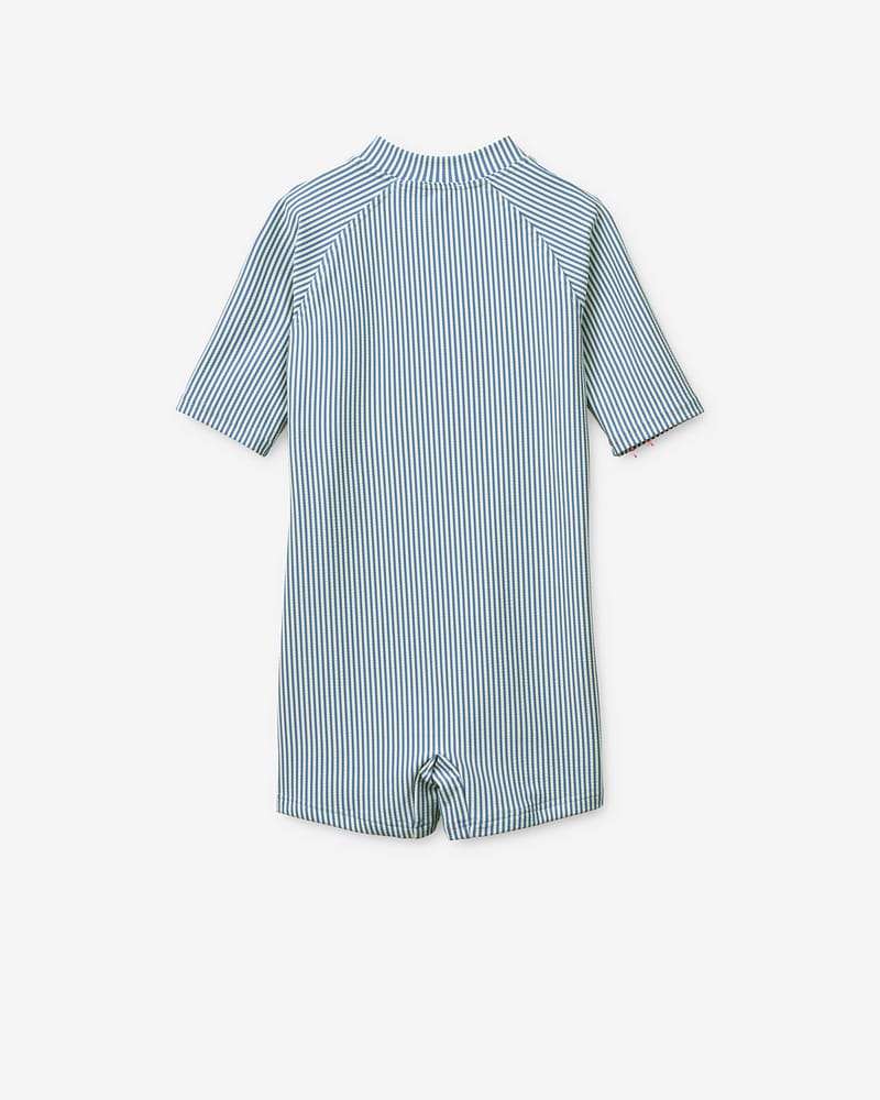 Badedrakt, T-skjorte armer - UV drakt UPF50+ | Max Seersucker Shortsleeve Swim Jumpsuit