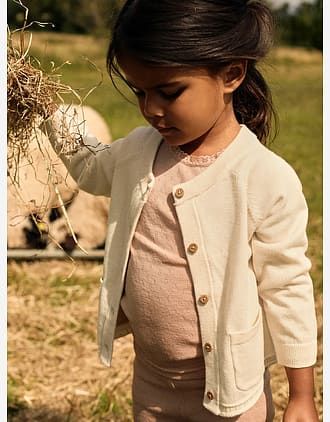 Cardigan i Ull - Turtledove Melange