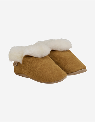 Ulltøfler i Semsket Skinn - Varm | Slippers w. Wool Teddy