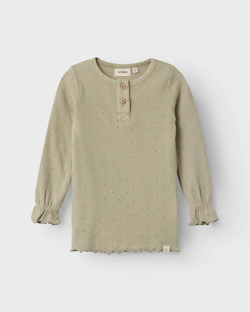 Trøye Langermet m/ Blonder - Ribb, Øko TENCEL | Fia LS Slim