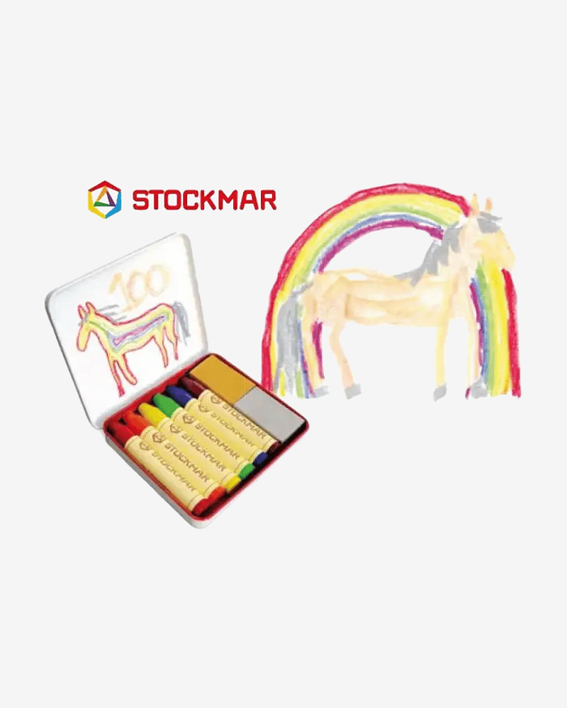Jubileumssett med 2 Fargeblokker og 6 Fargestifter - Rainbow Edition | Laget med Naturlig Bivoks