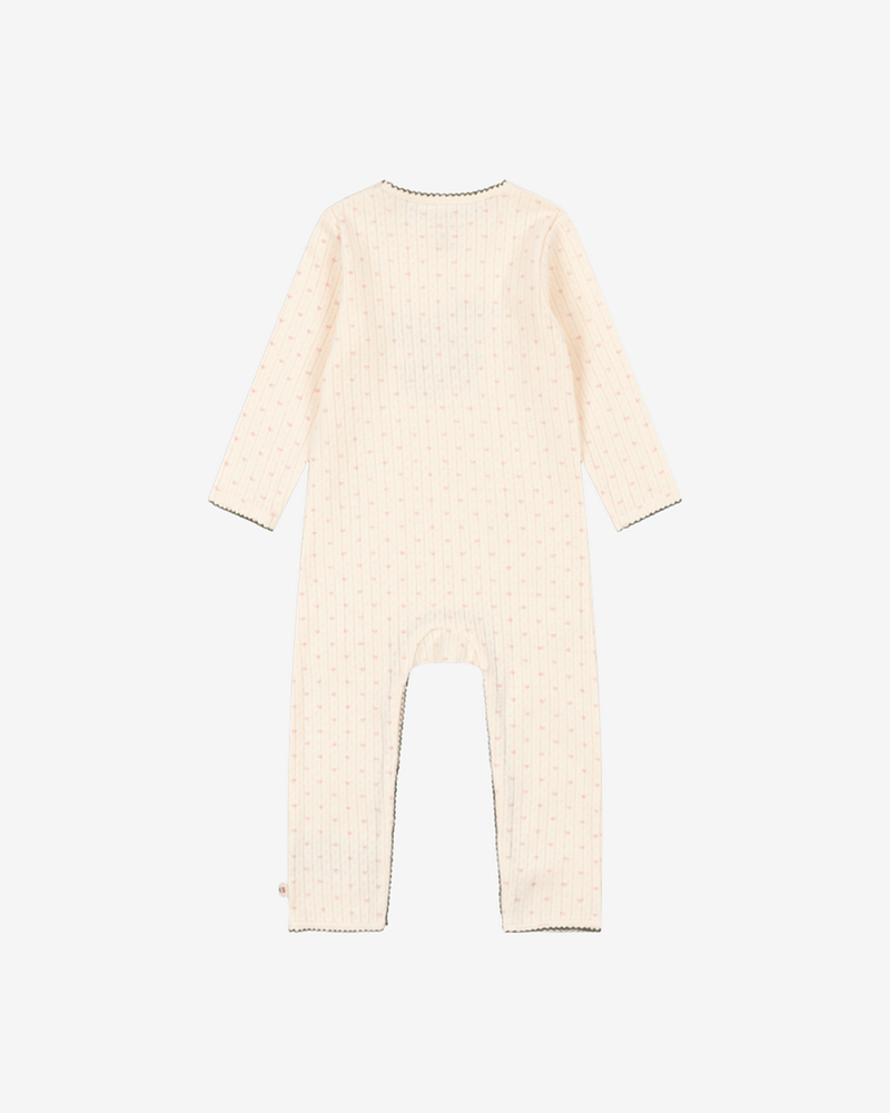 Heldress - 100% Øko Bomull, Pointelle | Minnie Onesie GOTS
