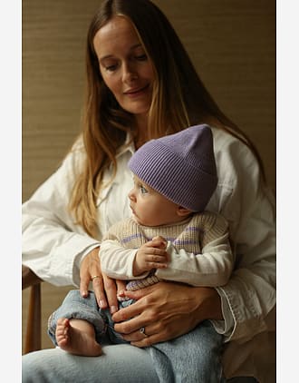 Ull Beanie barn – 100% Merino, Ubehandlet | Ribb Lue Newborn Fonzie