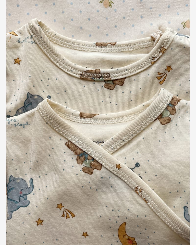 Omslagsbody Langermet - Øko Jersey | Basic Long Sleeve Newborn Body