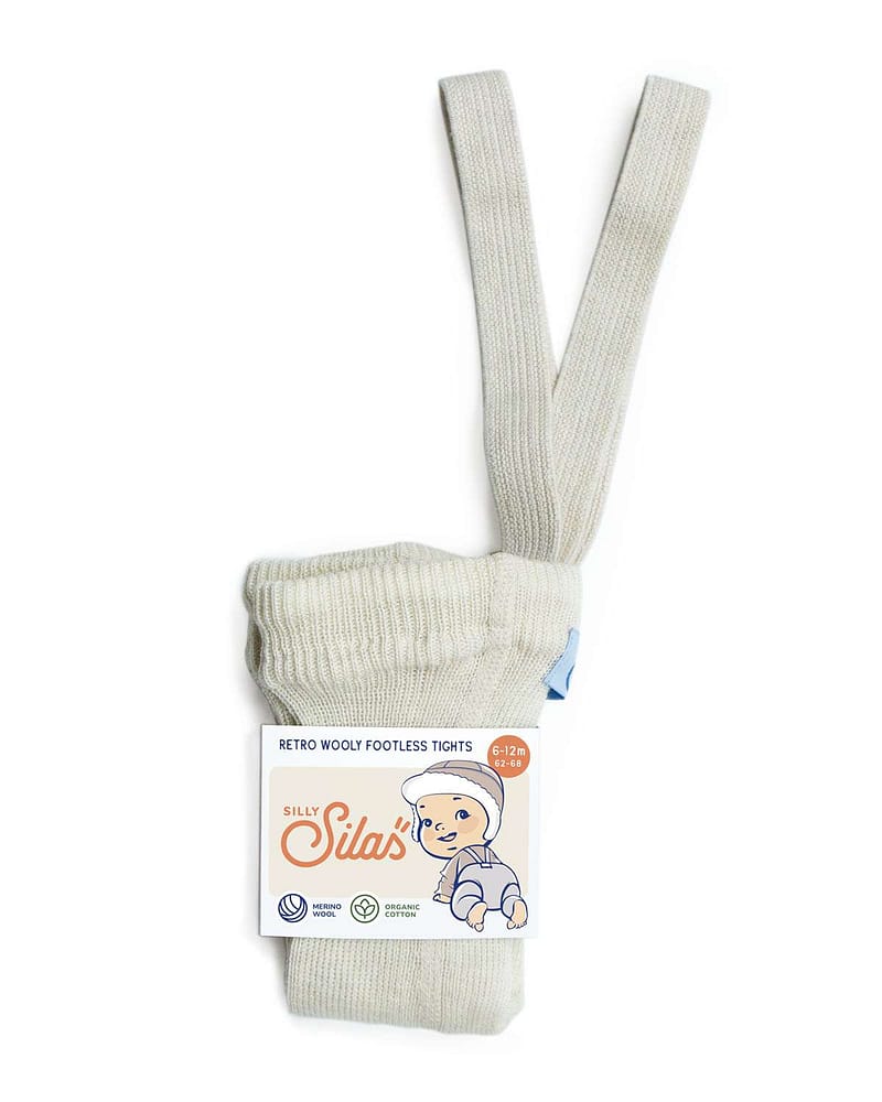 Ullstrømpebukse u/ føtter m/ sele | Wooly Footless Tights