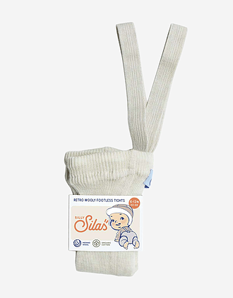 Ullstrømpebukse u/ føtter m/ sele | Wooly Footless Tights