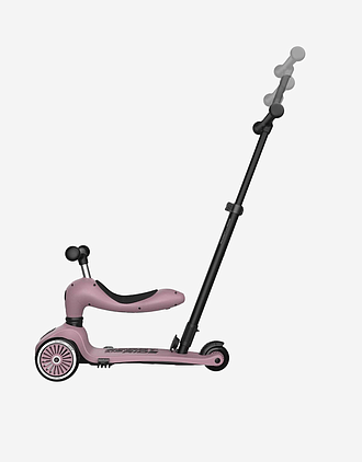 Sparkesykkel og Løpesykkel M/ Foreldrehåndtak | Scoot and Ride Highwaykick 1 Push & Go - NYHET