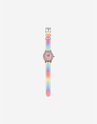Barneklokke Rainbow Glitter