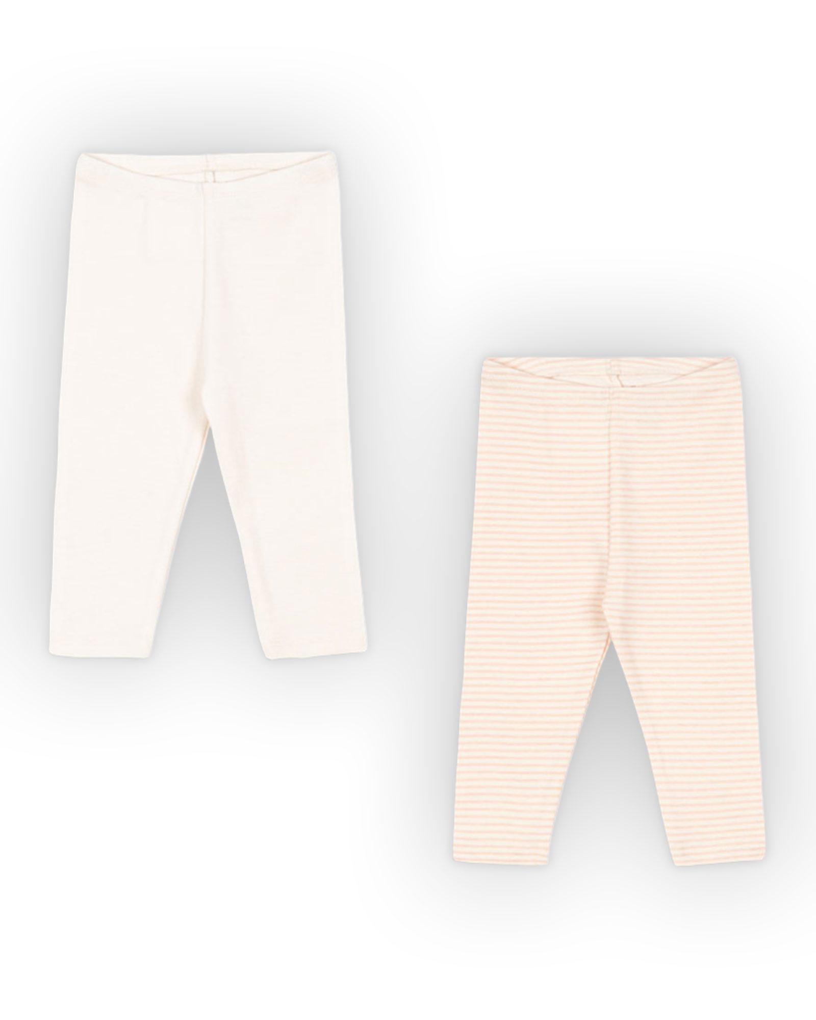 2pk Leggings Baby – Øko Bomull | Fio Pants – Gavepakke, Rosa Mix