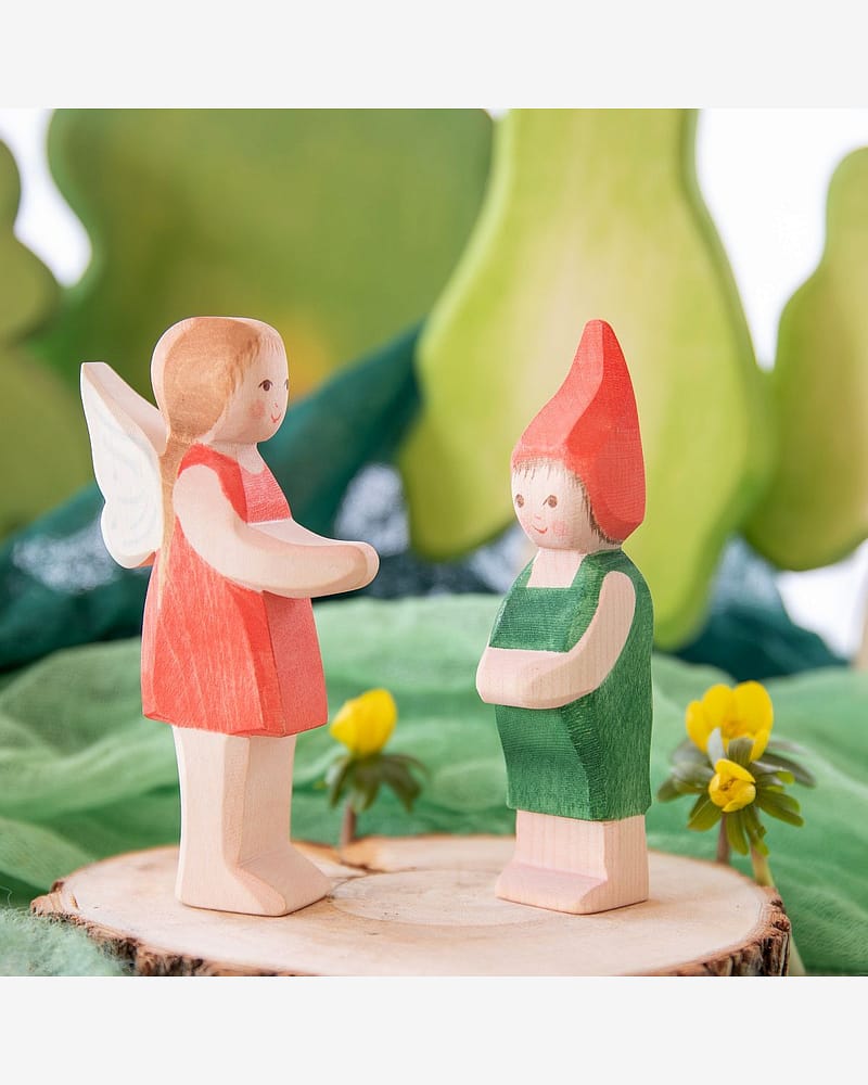Fe Trefigur - Håndlaget Dukketeater Dukker | Fairy Girl Sumselinchen
