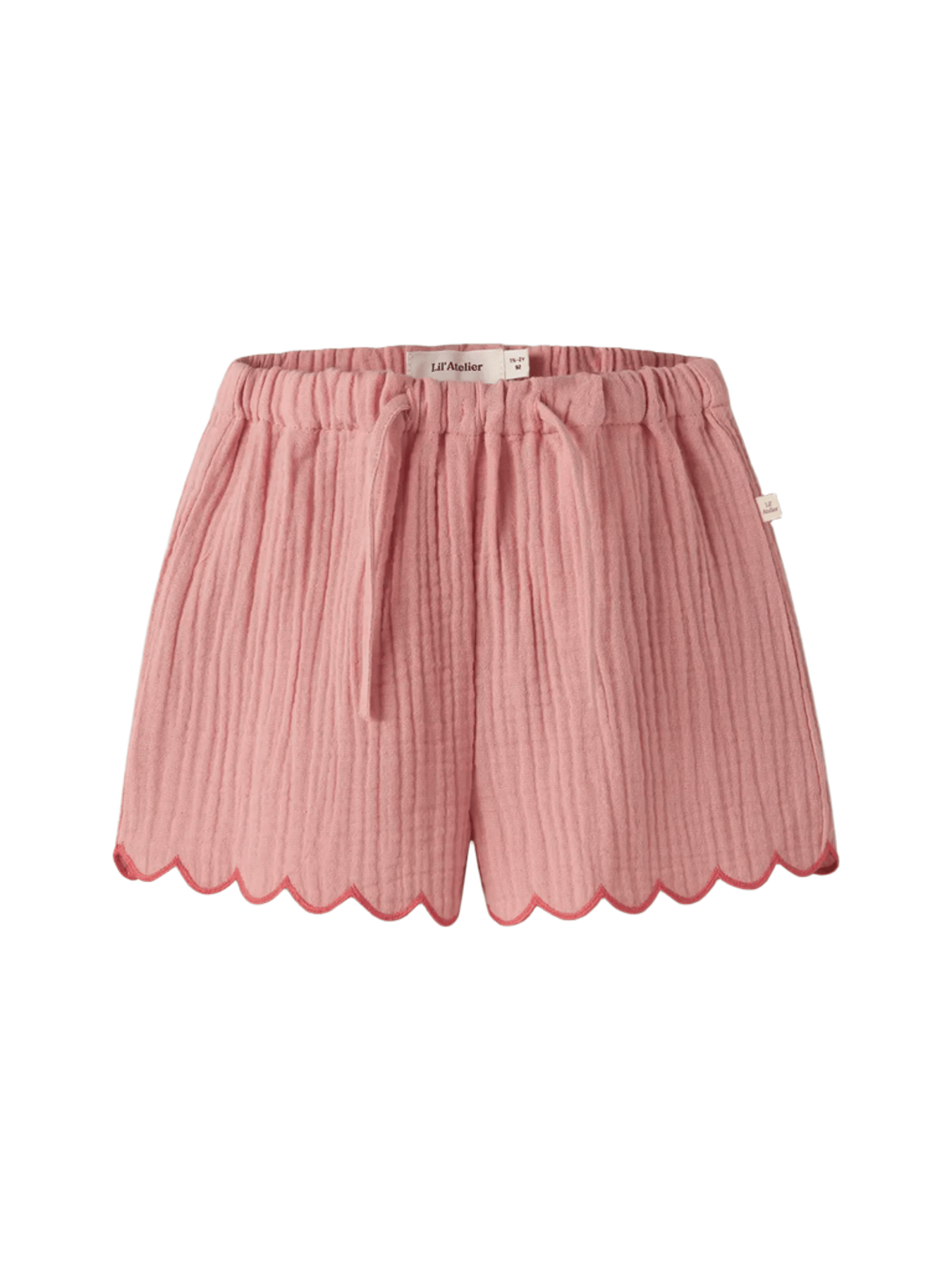 Shorts Barn – 100% Økologisk Musselin | NMFHIBA SHORTS LIL, Rosa - Rose Tan