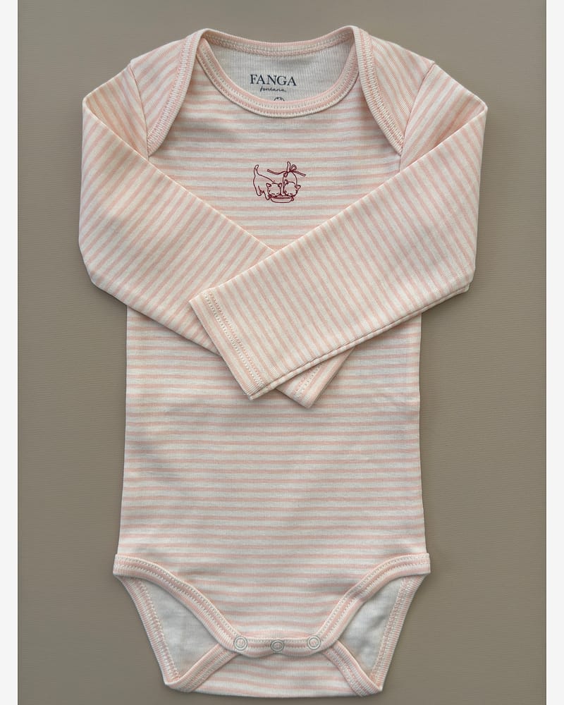 3pk. Body m/ Konvolutt Hals - 100% Øko Bomull | Fio Body - Gavepakke