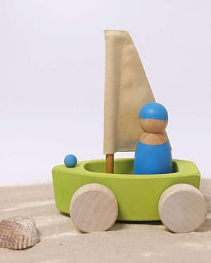 Grønn m/ Lyseblå Figur