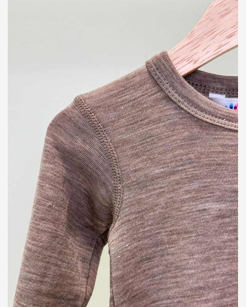 Ullpysj Heldress M/ glidelås og trylleføtter – 85% Merino, 15% Silke | Basic