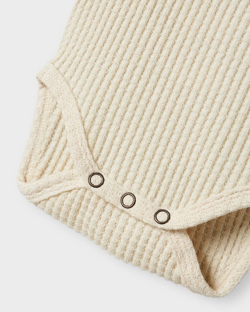 Body Langermet - Vaffelstoff, Øko Bomull | NBFOSANNE LS SLIM BODY LIL