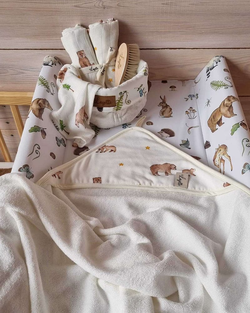 Badehåndkle Baby - 100% Bambus - 85x85cm