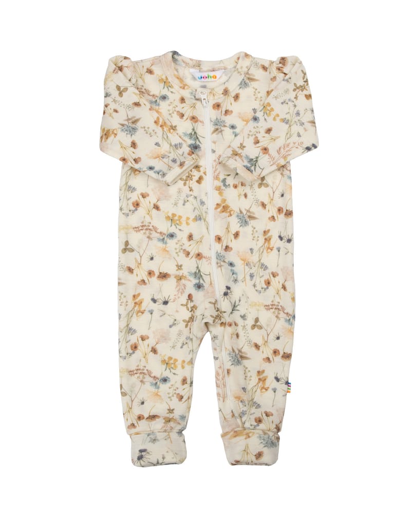 Ullpysj Heldress M/ glidelås og trylleføtter - 100% Merino | Basic