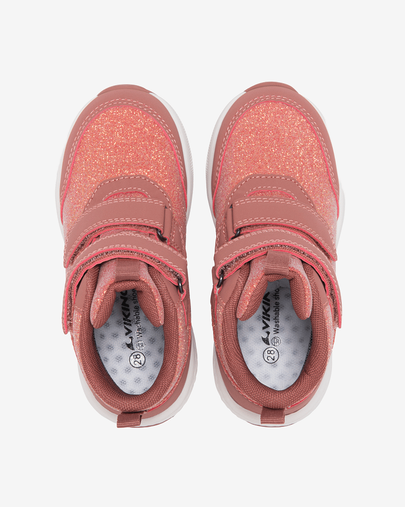 Viking Overgangssko – Vanntette, Mellomhøy Sko – Vår / Høst | Bouncy Glitter Mid WP 2V