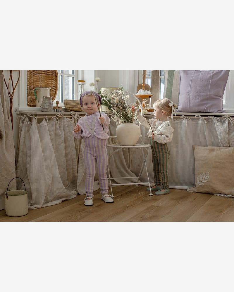 Strømpebukse Rib u/ føtter, m/ seler - Footless Tights