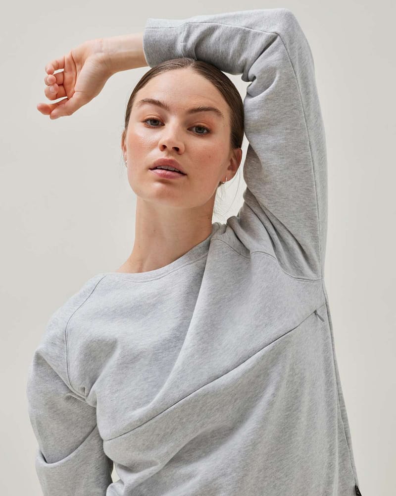 Ammegenser m/ Fleecefôr over bryst | Thermal Nursing Sweatshirt