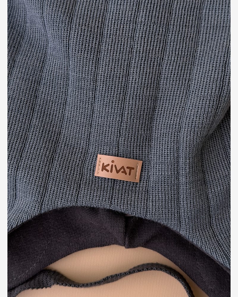 Knytelue Ull m/ Bomullsjersey fôr og Vindstopper | Ubehandlet Ull