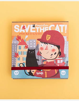 Brettspill Barn 3år+ - Lagspill "Hjelp Brannmannen" | Save the Cat POCKET GAME