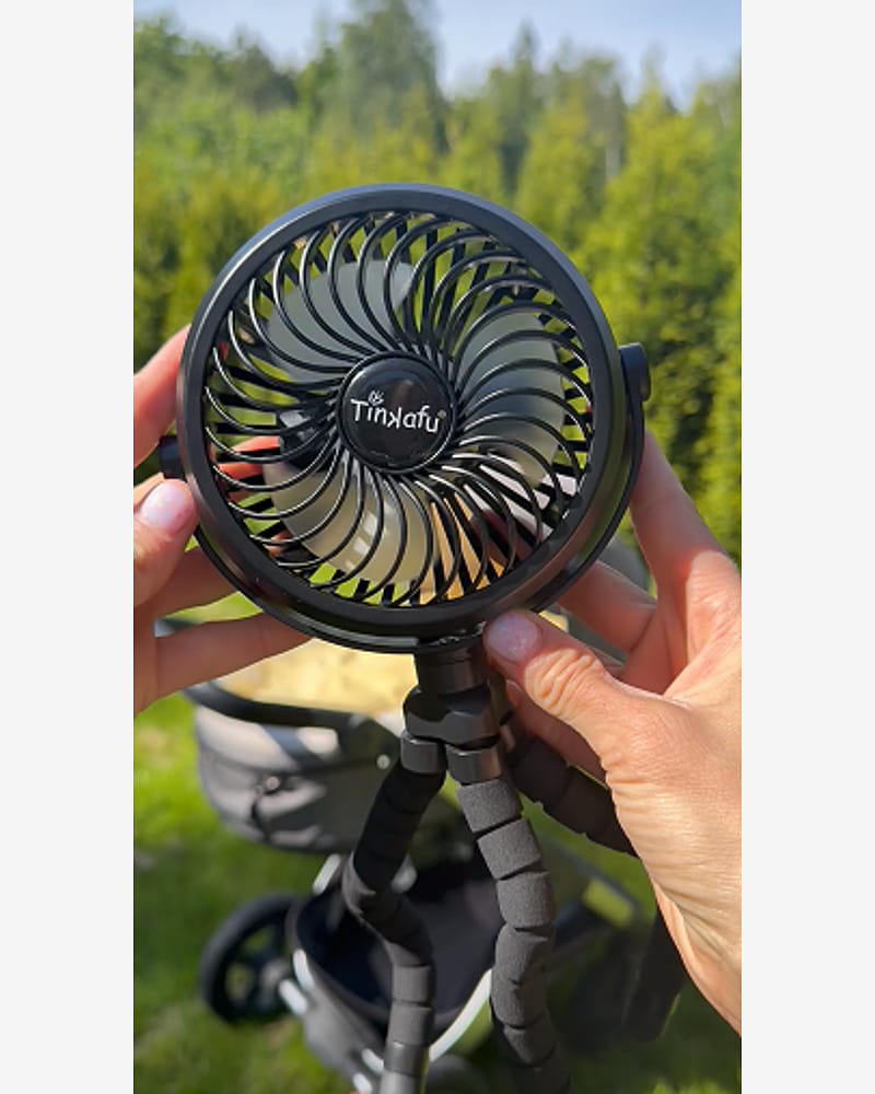 Vifte til barnevogn - Oppladbar