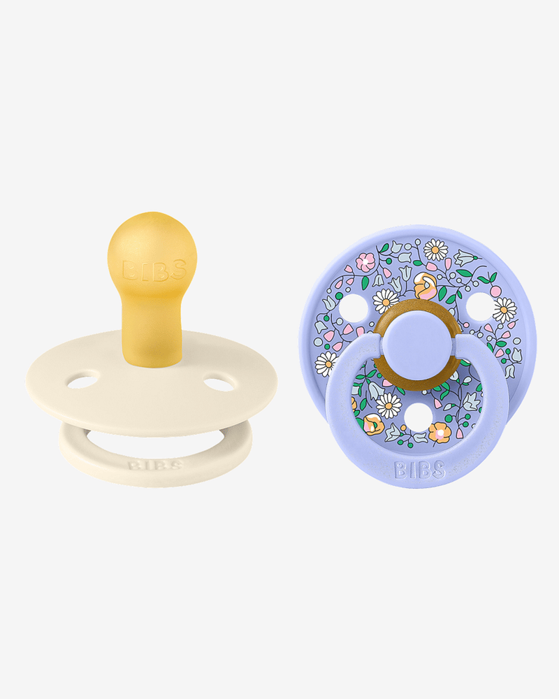 BIBS x Liberty Smokk 2pk, Round - Rund, Naturgummi