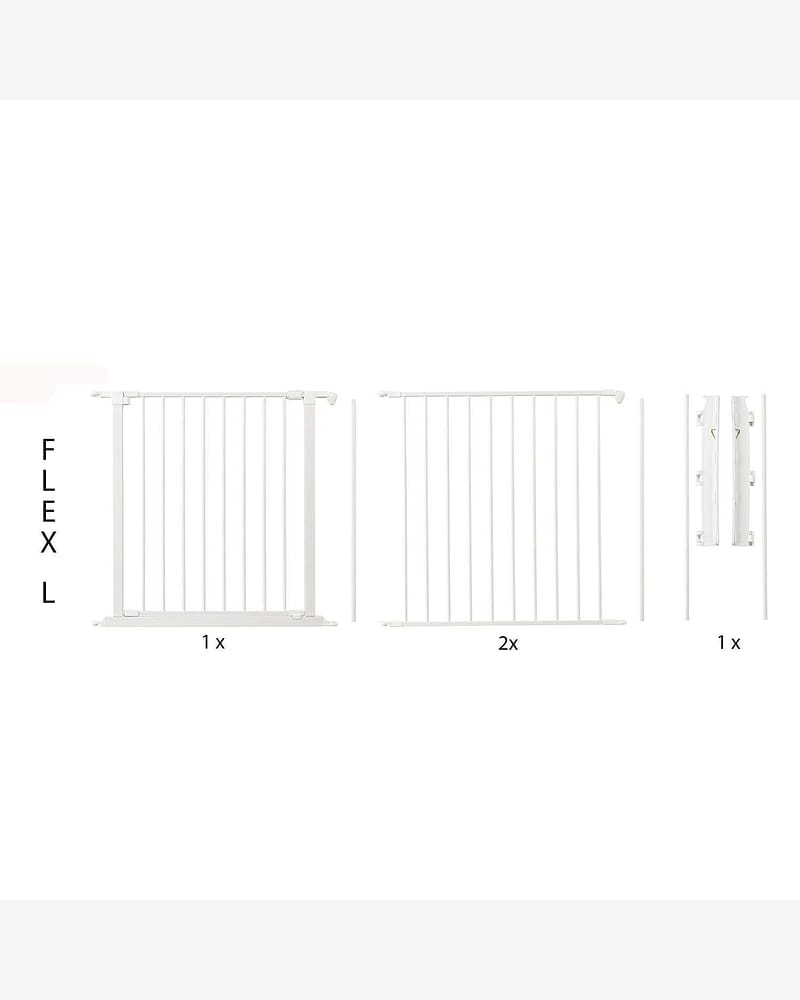 Barnegrind Flex L - Vegghengt Sikkerhetsgrind 90 til 223cm - Utvidbart System