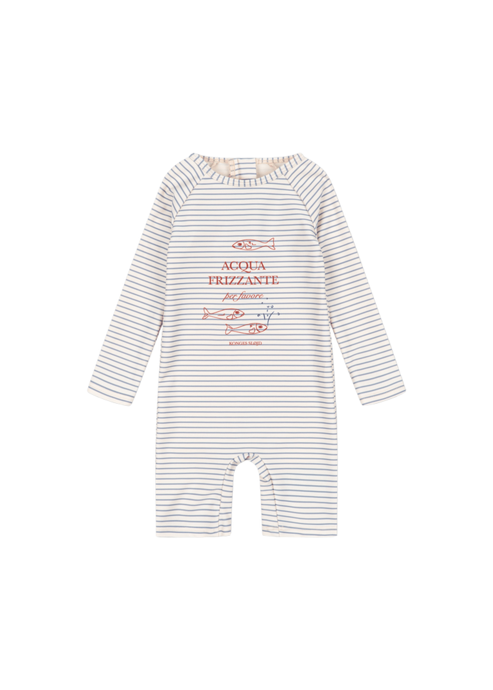Badedrakt, Langermet – UV drakt UPF 40+ | Aster Onesie, Stripe Bluie