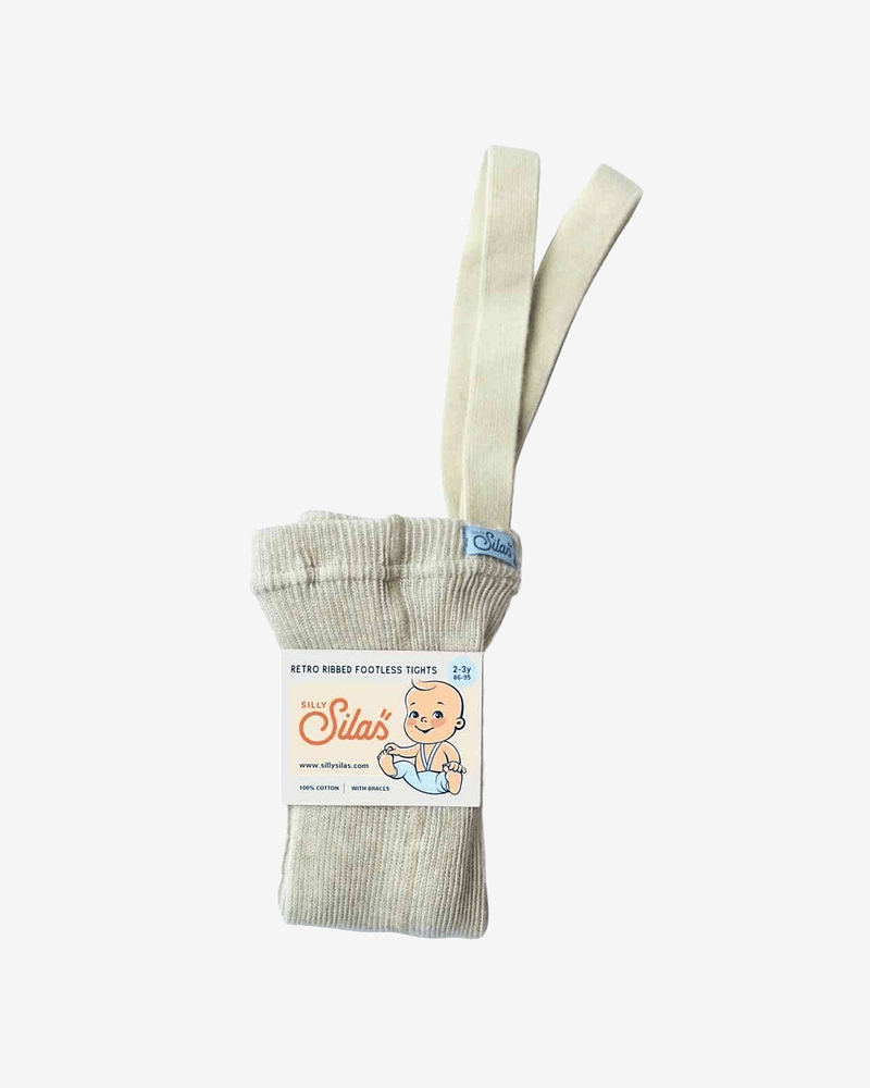 Strømpebukse Rib u/ føtter, m/ seler - Footless Tights