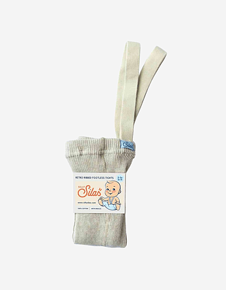 Strømpebukse Rib u/ føtter, m/ seler - Footless Tights